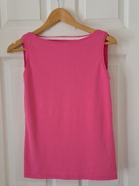 Talbots The Talbots Tee Pink Crewneck Tank Size XS Like New